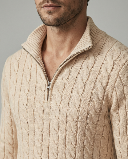 The Heritage Quarter-Zip - Black