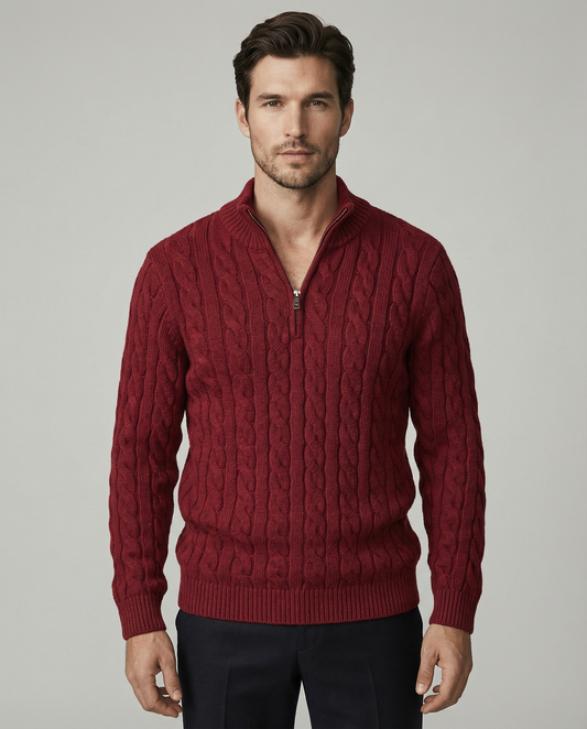 The Heritage Quarter-Zip - Red
