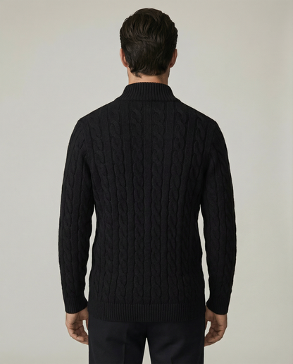 The Heritage Quarter-Zip - Black