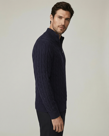 The Heritage Quarter-Zip - Black