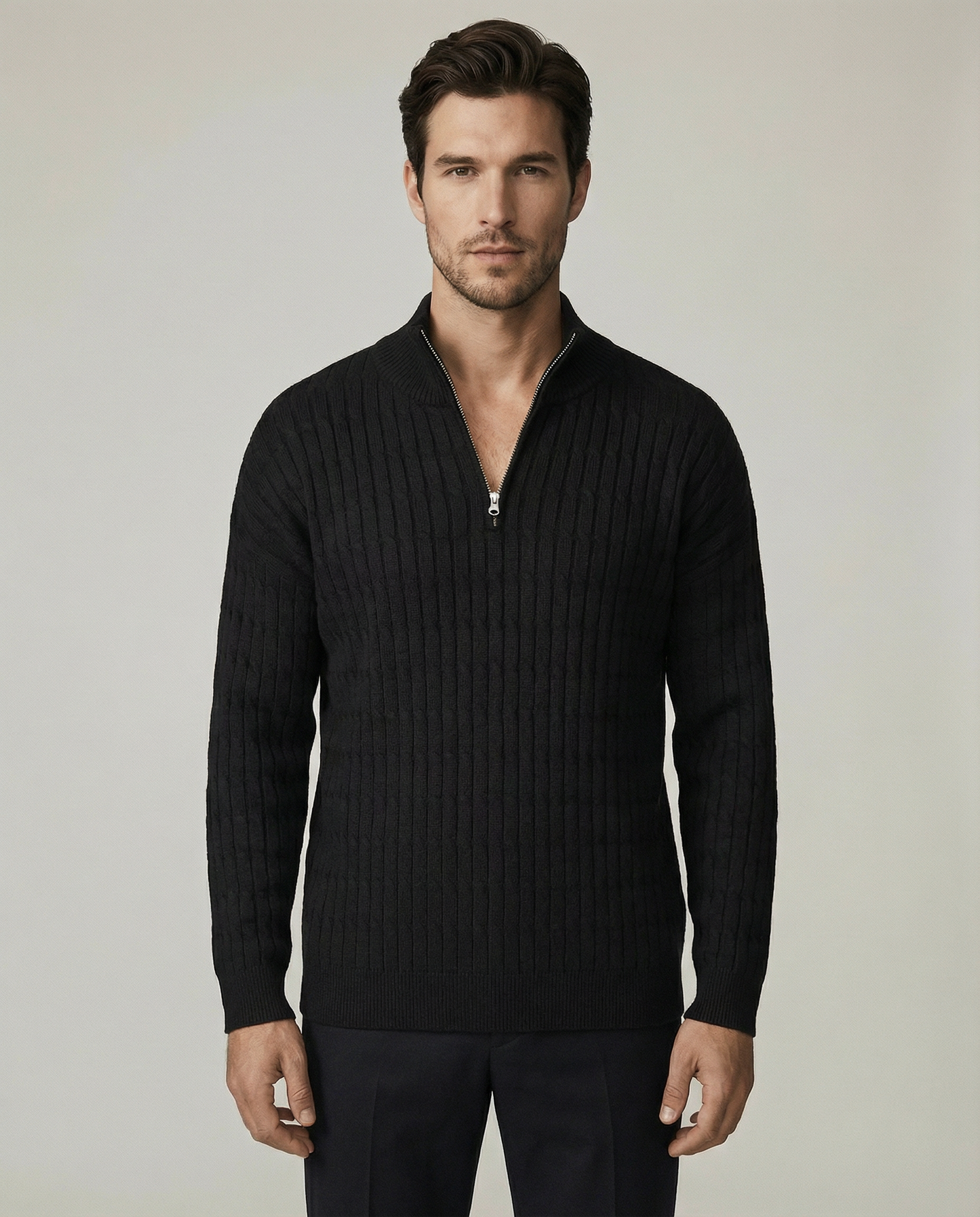 The Windsor Ribbed Quarter-Zip