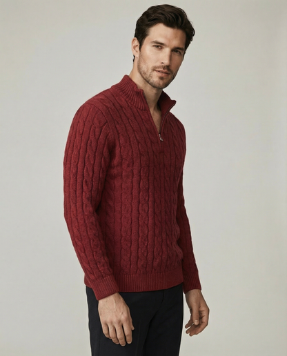 The Heritage Quarter-Zip - Black