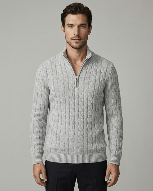 The Heritage Quarter-Zip - Gray