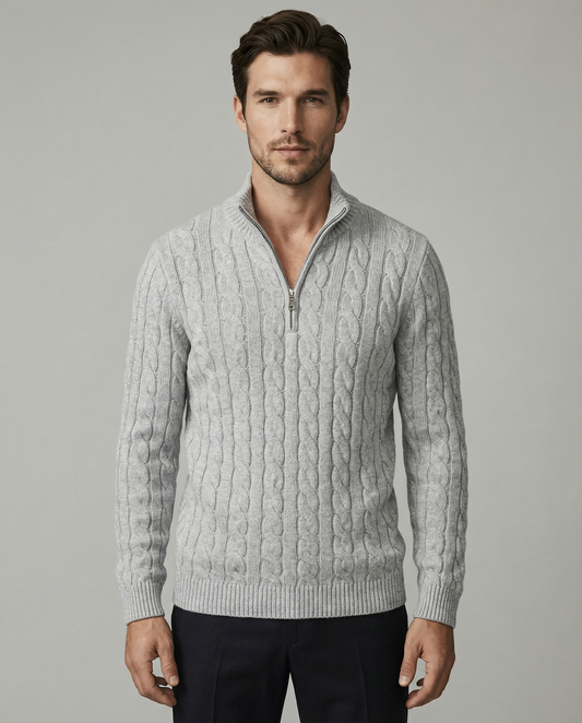 The Heritage Quarter-Zip - Gray