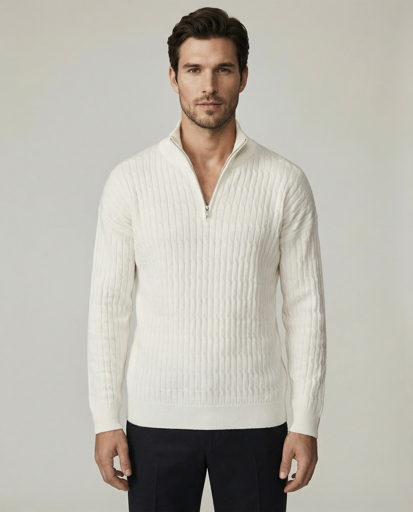 The Windsor Ribbed Quarter-Zip