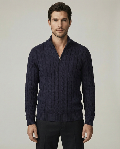 The Heritage Quarter-Zip - Black