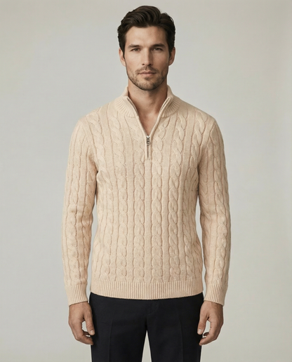 The Heritage Quarter-Zip - Black